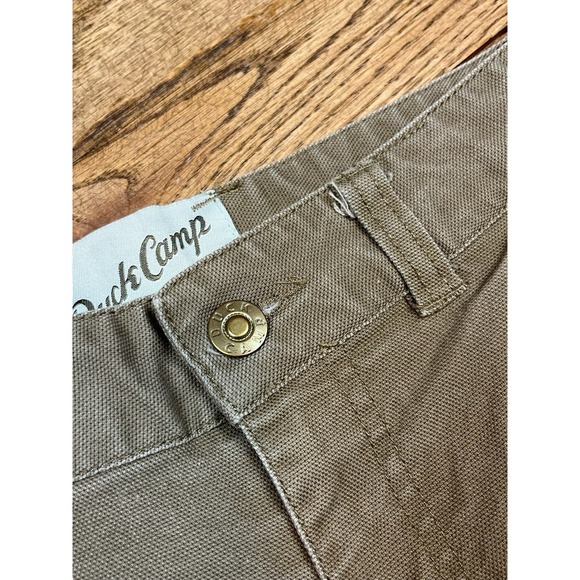 Duck Camp Brush Pants Men's 30R 30x32 Brown Cordura Stretch Canvas Straight Leg - Picture 2 of 7